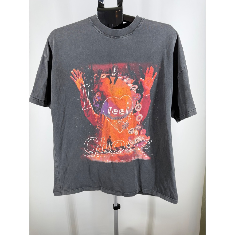 Sergio Calabasas Kanye West Lucky Me I See Ghosts Graphic T-Shirt Washed Black M
